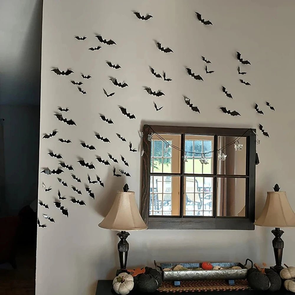 Chauves-Souris 3D Autocollantes Décoration Halloween - NovaPick