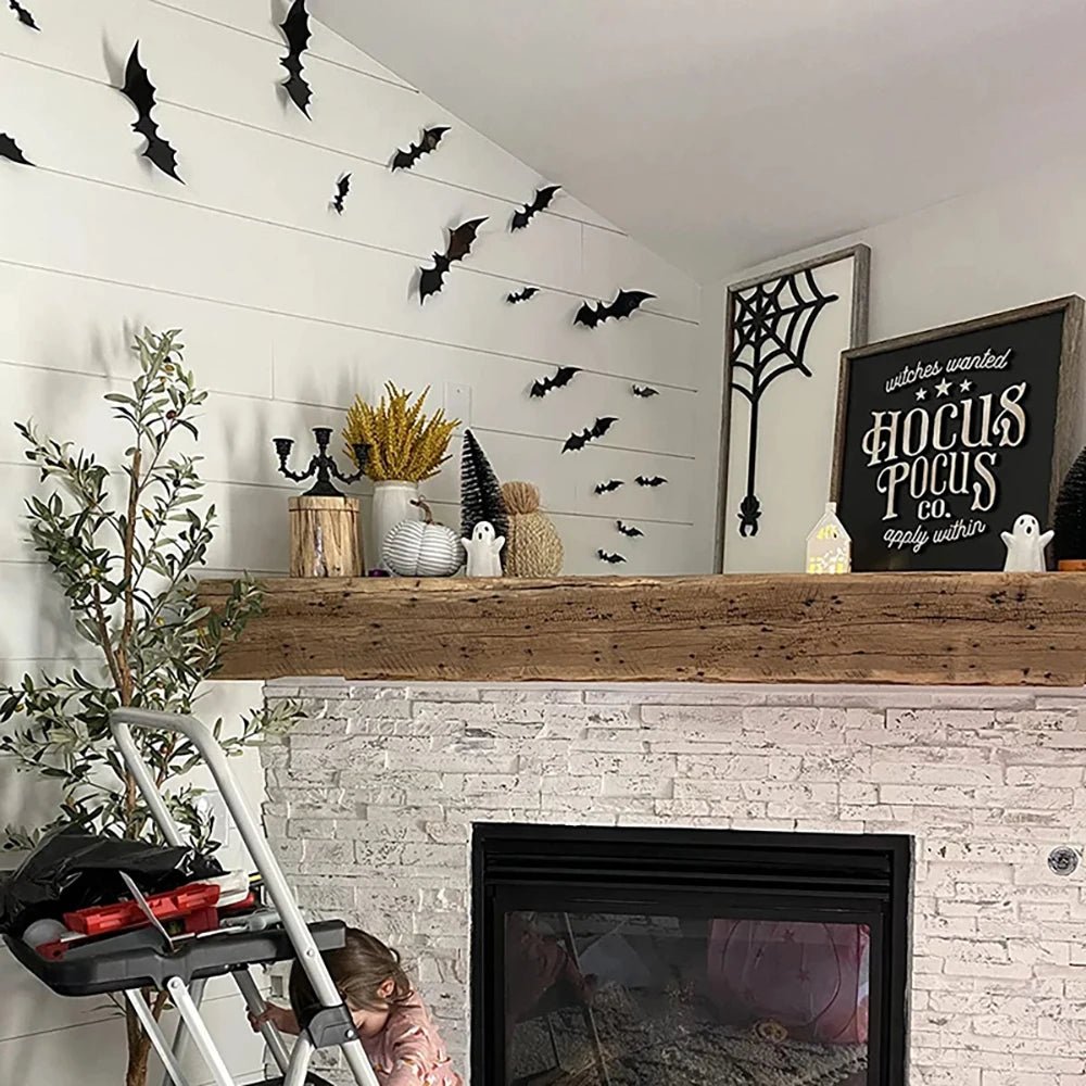 Chauves-Souris 3D Autocollantes Décoration Halloween - NovaPick