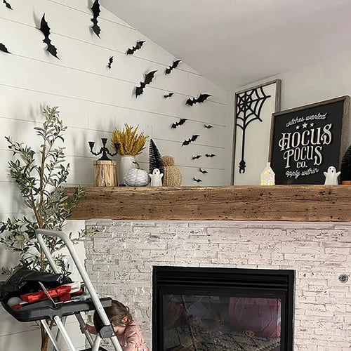 Chauves-Souris 3D Autocollantes Décoration Halloween - NovaPick